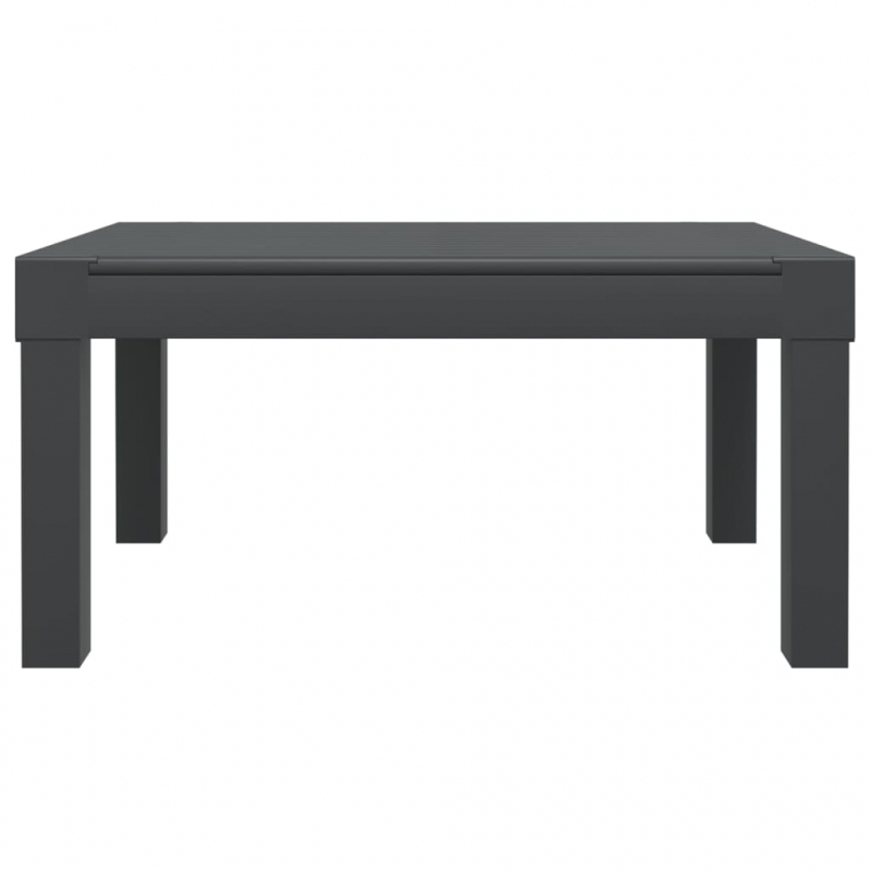 Sonnenliege mit Kissen Anthrazit PP