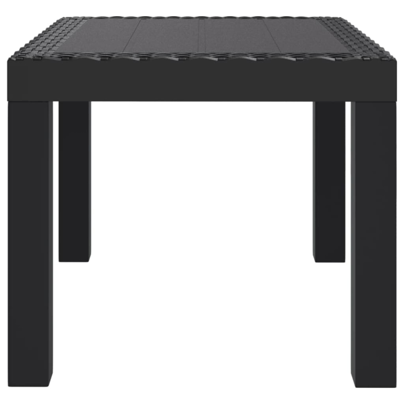 Gartentisch Anthrazit 59x47x40 cm PP