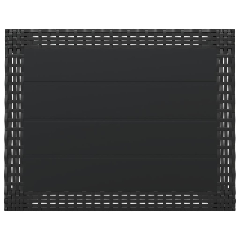 Gartentisch Anthrazit 59x47x40 cm PP