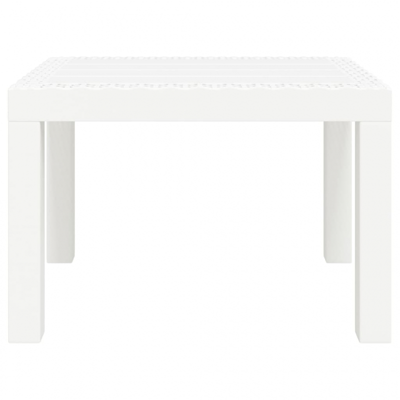 Gartentisch Weiß 59x47x40 cm PP