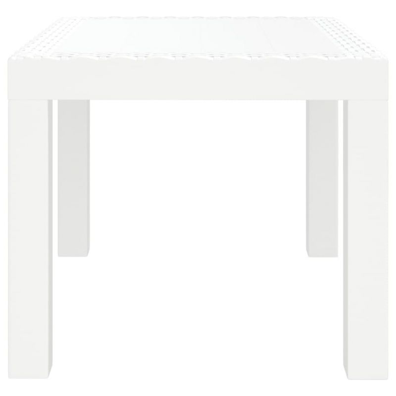Gartentisch Weiß 59x47x40 cm PP