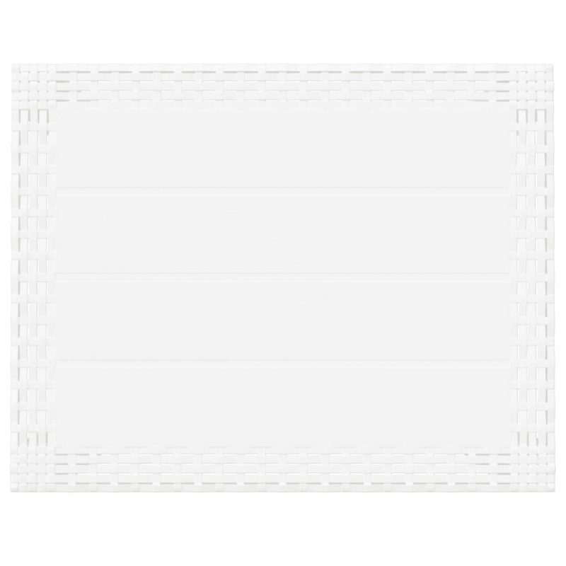 Gartentisch Weiß 59x47x40 cm PP