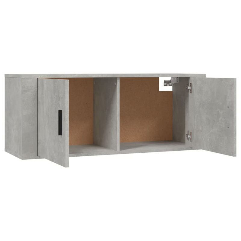 3-tlg. TV-Schrank-Set Betongrau Holzwerkstoff