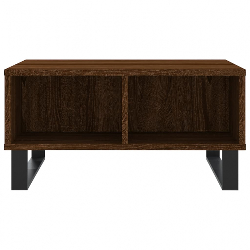 Couchtisch Braun Eichen-Optik 60x60x30 cm Holzwerkstoff