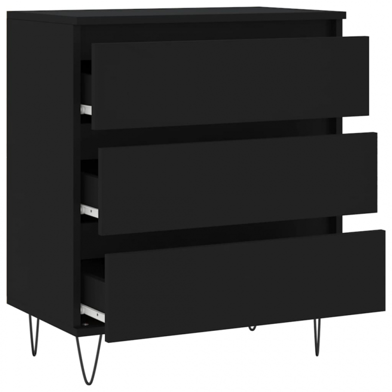 Sideboard Schwarz 60x35x70 cm Holzwerkstoff