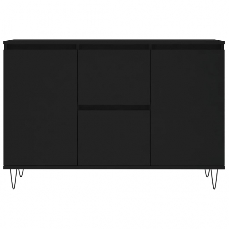 Sideboard Schwarz 104x35x70 cm Holzwerkstoff