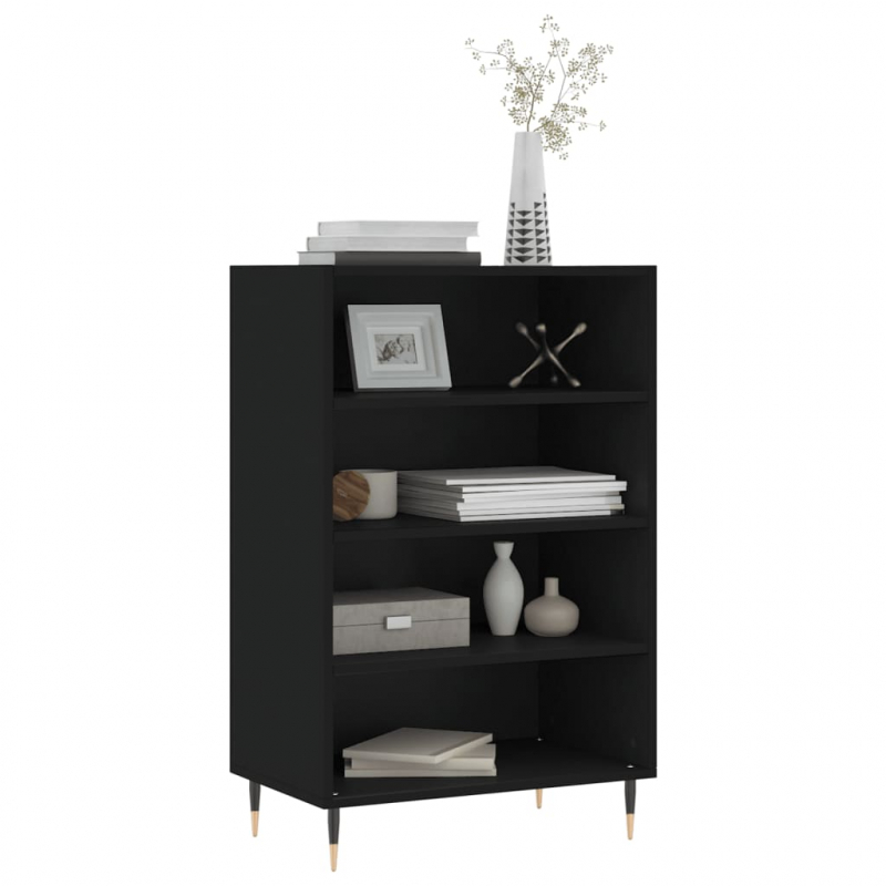 Highboard Schwarz 57x35x90 cm Holzwerkstoff