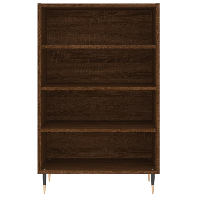 Highboard Braun Eichen-Optik 57x35x90 cm Holzwerkstoff