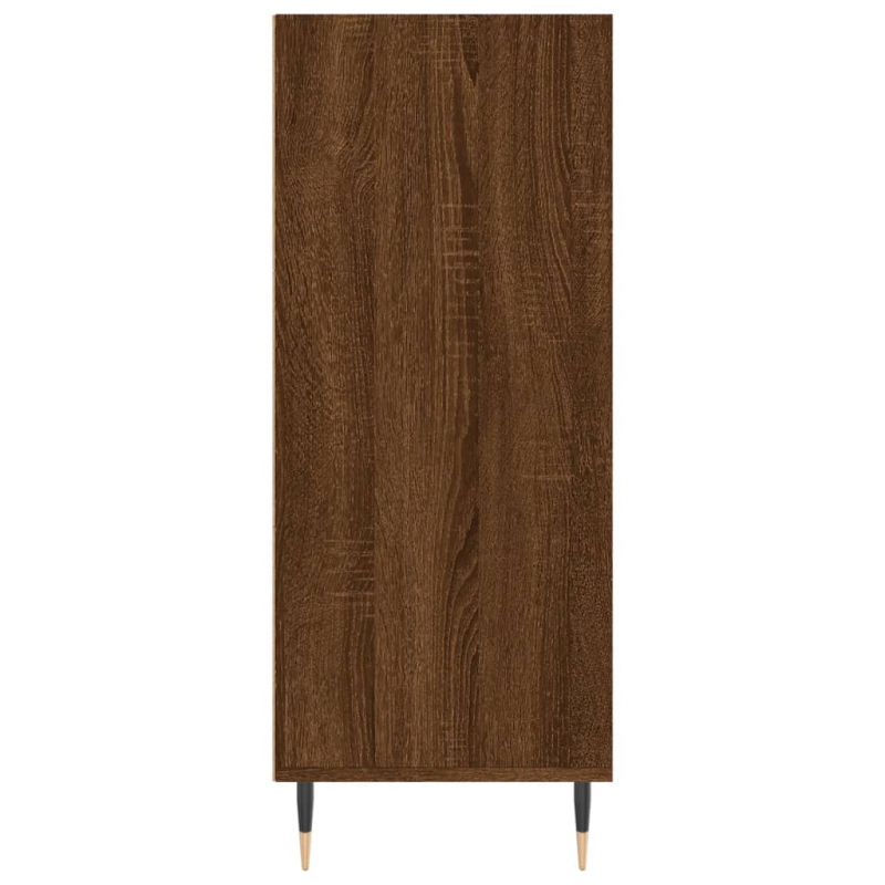 Highboard Braun Eichen-Optik 57x35x90 cm Holzwerkstoff