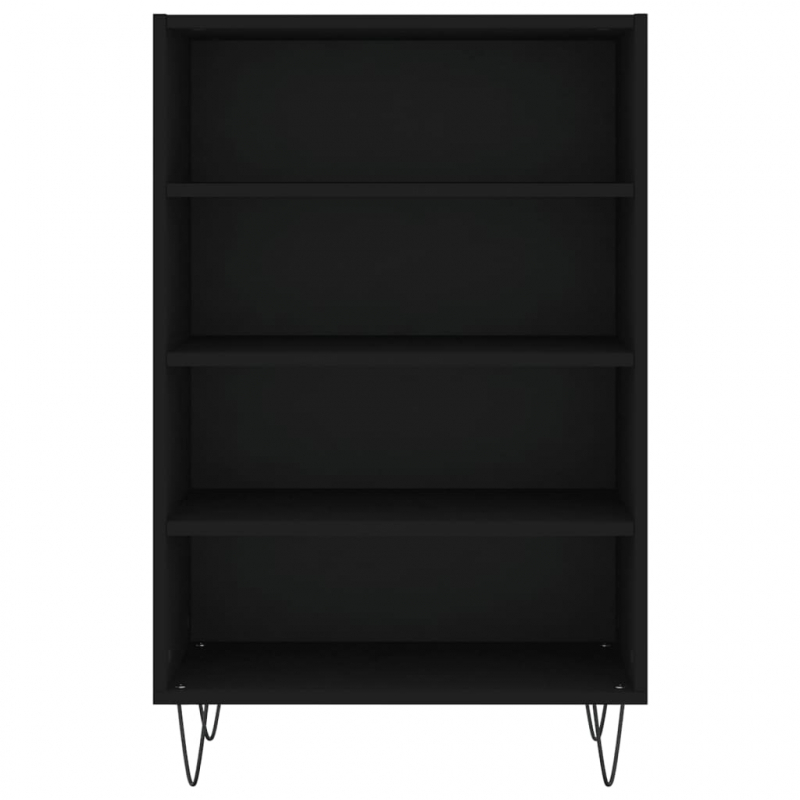 Highboard Schwarz 57x35x90 cm Holzwerkstoff