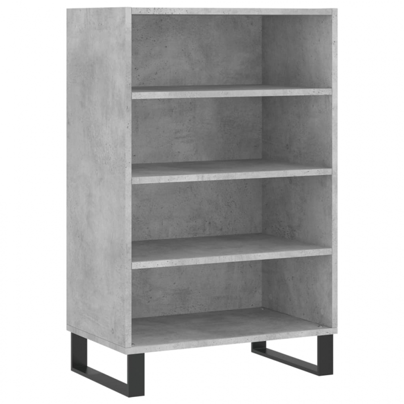 Highboard Betongrau 57x35x90 cm Holzwerkstoff