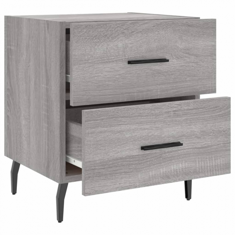 Nachttisch Grau Sonoma 40x35x47,5 cm Holzwerkstoff