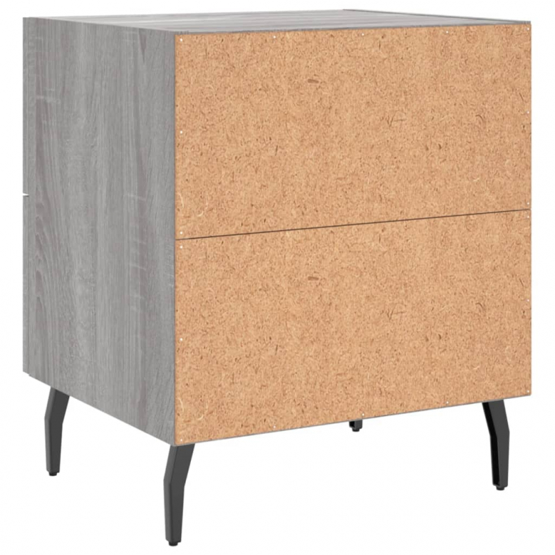 Nachttisch Grau Sonoma 40x35x47,5 cm Holzwerkstoff
