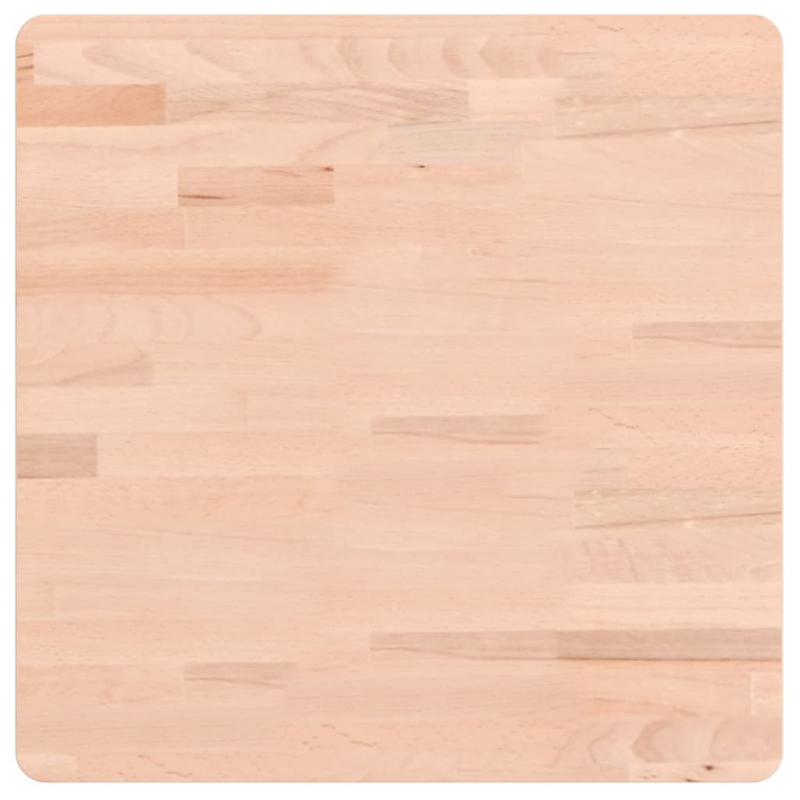 Tischplatte 50x50x4 cm Quadratisch Massivholz Buche