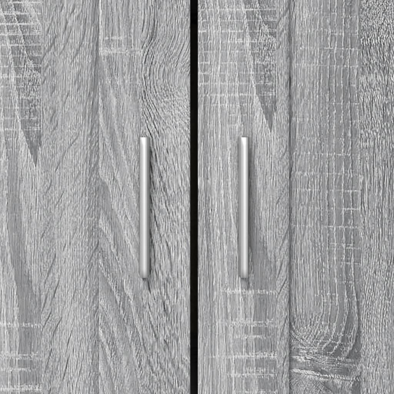 Bücherschrank Grau Sonoma 82,5x30,5x115 cm Holzwerkstoff