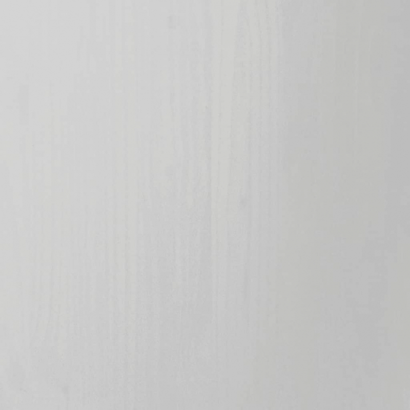 Rollschrank mit Schreibtisch MOSS Weiß Massivholz Kiefer