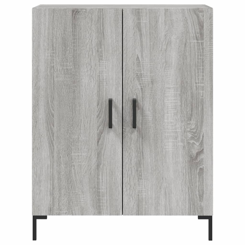 Highboard Grau Sonoma 69,5x34x180 cm Holzwerkstoff