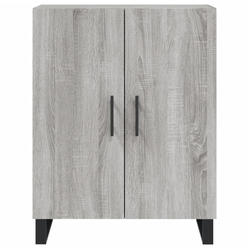Highboard Grau Sonoma 69,5x34x180 cm Holzwerkstoff