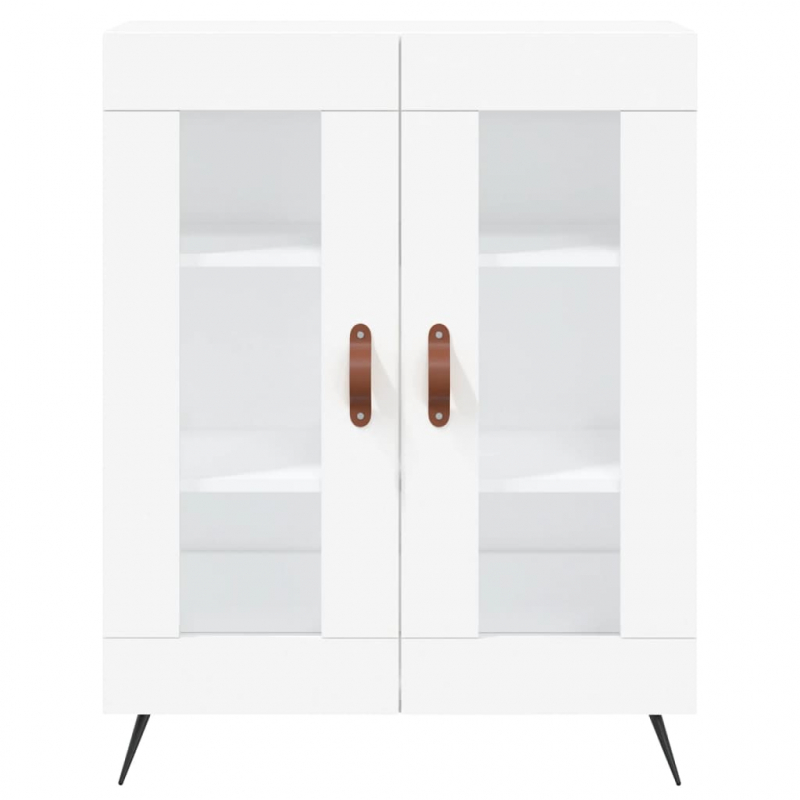 Highboard Weiß 69,5x34x180 cm Holzwerkstoff