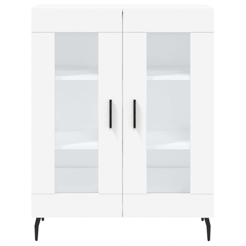 Highboard Weiß 69,5x34x180 cm Holzwerkstoff