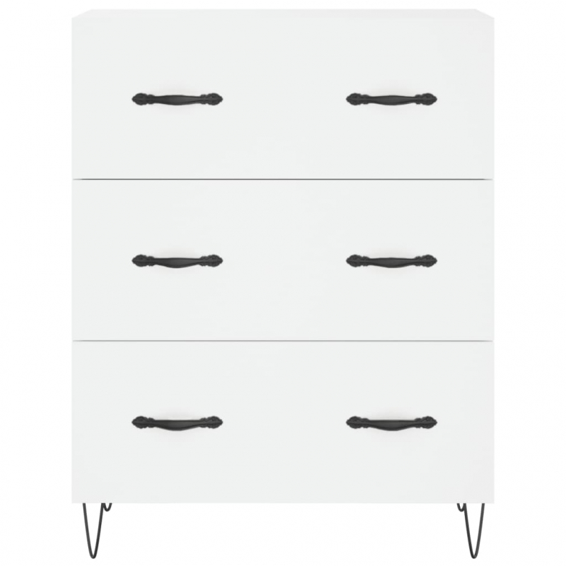 Highboard Weiß 69,5x34x180 cm Holzwerkstoff