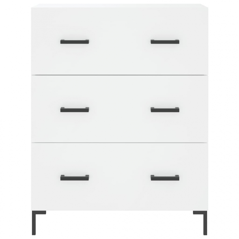 Highboard Weiß 69,5x34x180 cm Holzwerkstoff