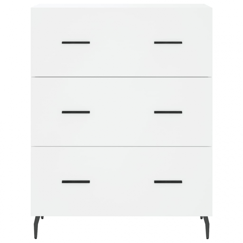 Highboard Weiß 69,5x34x180 cm Holzwerkstoff