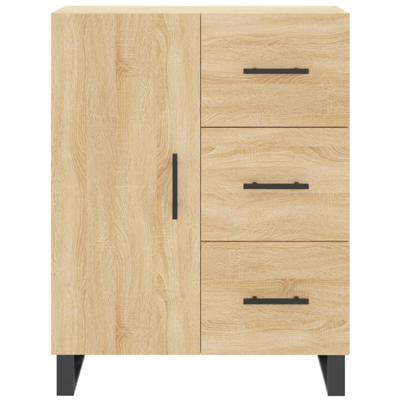 Highboard Sonoma-Eiche 69,5x34x180 cm Holzwerkstoff