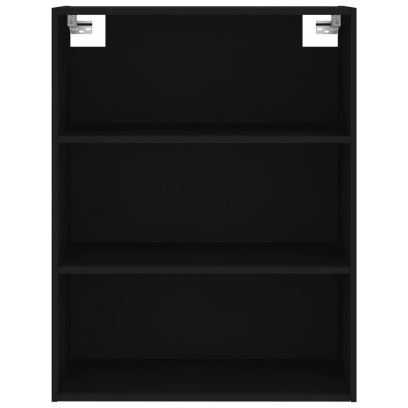 Highboard Schwarz 69,5x34x180 cm Holzwerkstoff