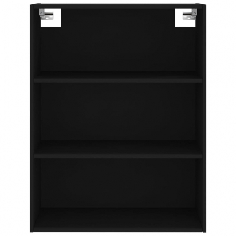Highboard Schwarz 69,5x34x180 cm Holzwerkstoff