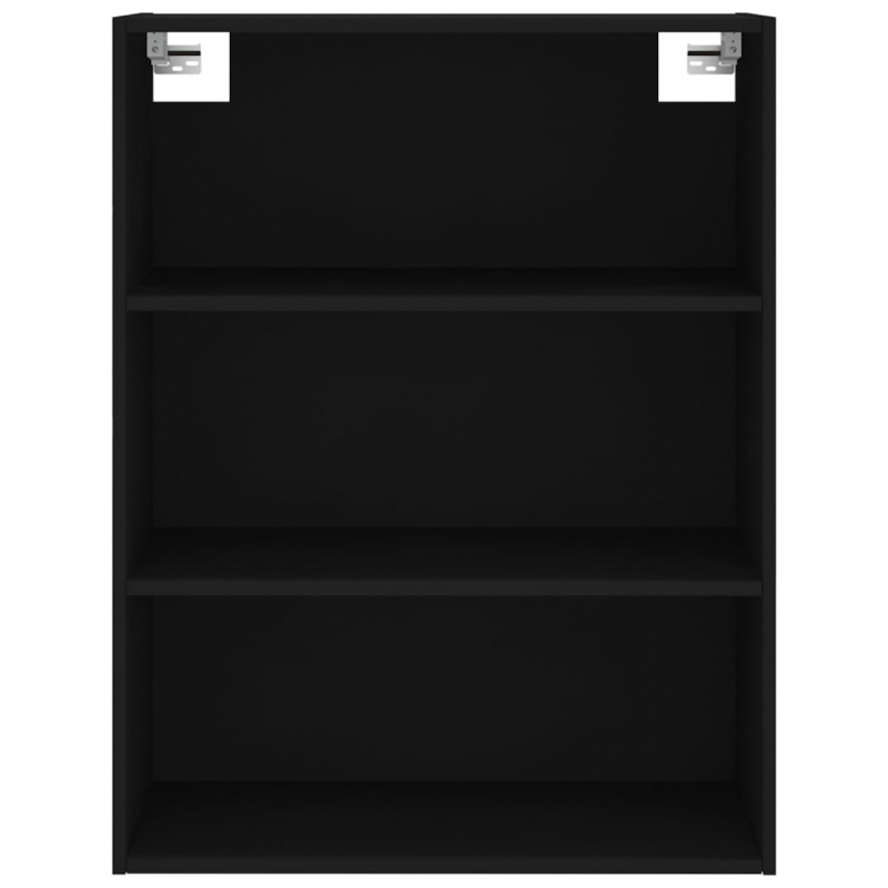 Highboard Schwarz 69,5x32,5x180 cm Holzwerkstoff