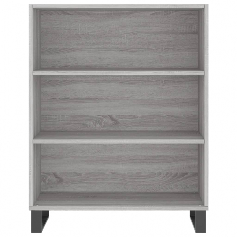 Highboard Grau Sonoma 69,5x32,5x180 cm Holzwerkstoff