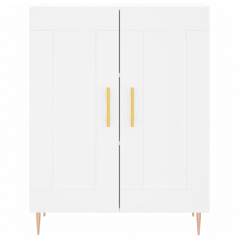 Highboard Weiß 69,5x34x180 cm Holzwerkstoff