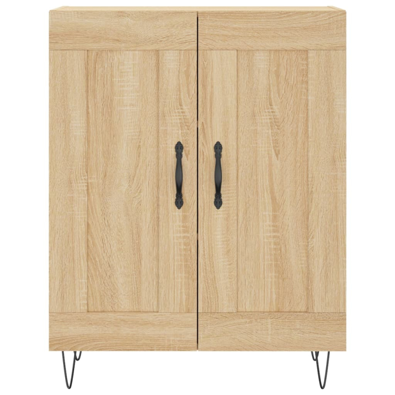 Highboard Sonoma-Eiche 69,5x34x180 cm Holzwerkstoff