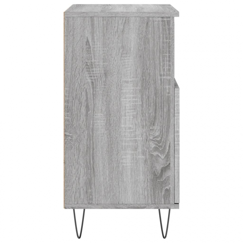 Sideboards 2 Stk. Grau Sonoma Holzwerkstoff