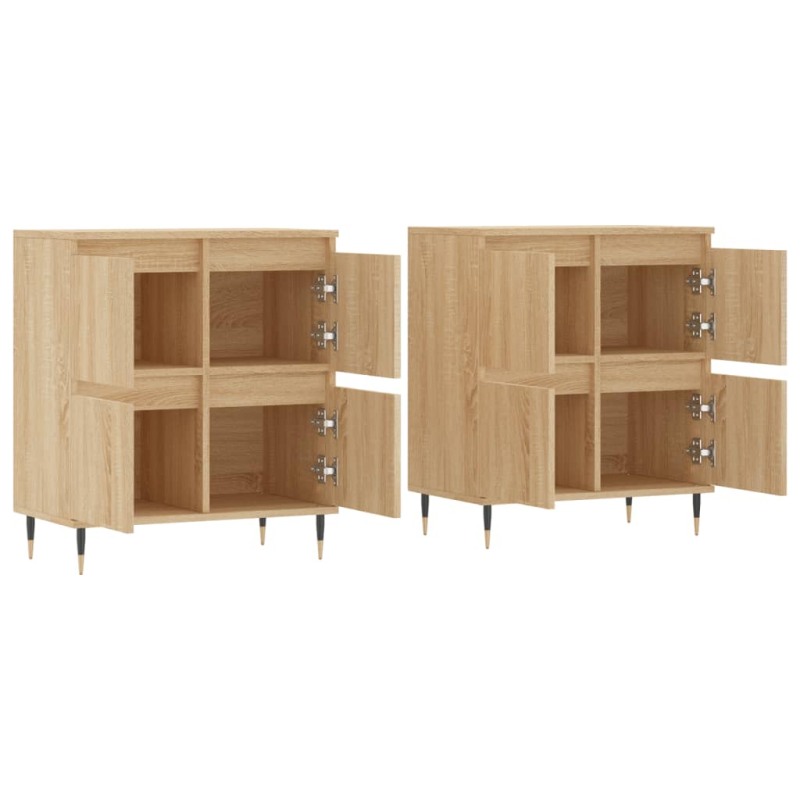 Sideboards 2 Stk. Sonoma-Eiche Holzwerkstoff