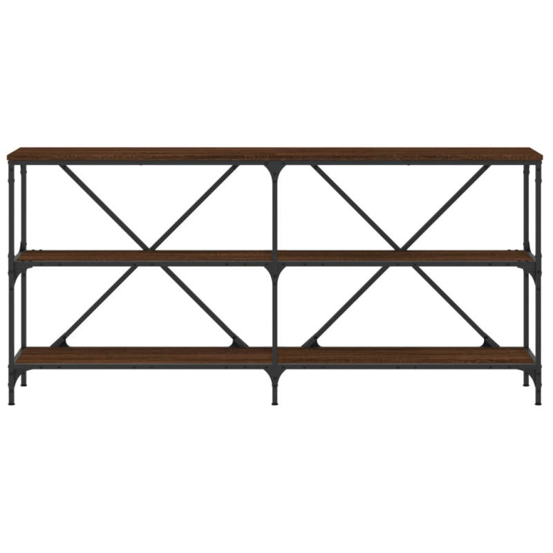 Konsolentisch Braun Eichen-Optik 160x30x75 cm Holzwerkstoff