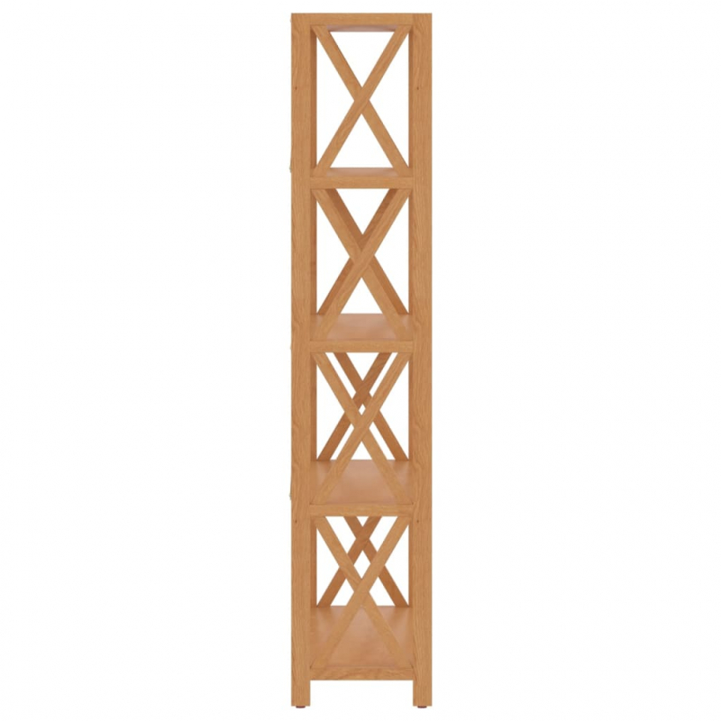 Regal mit 5 Böden 80x30x146 cm Massivholz Eiche