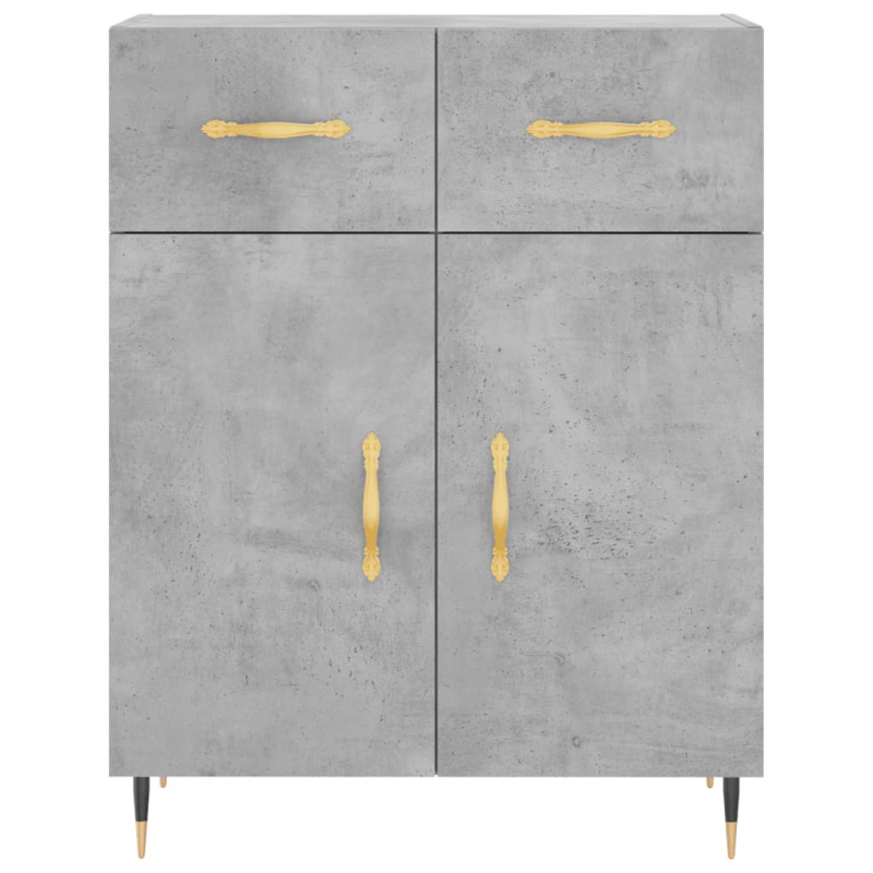 Sideboard Betongrau 69,5x34x90 cm Holzwerkstoff