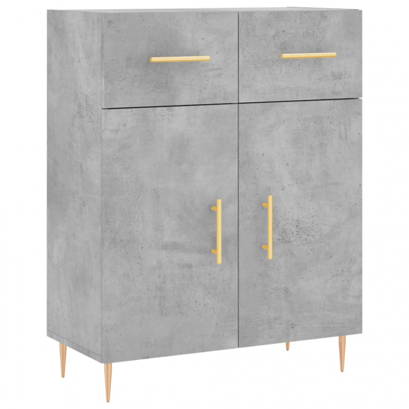 Sideboard Betongrau 69,5x34x90 cm Holzwerkstoff