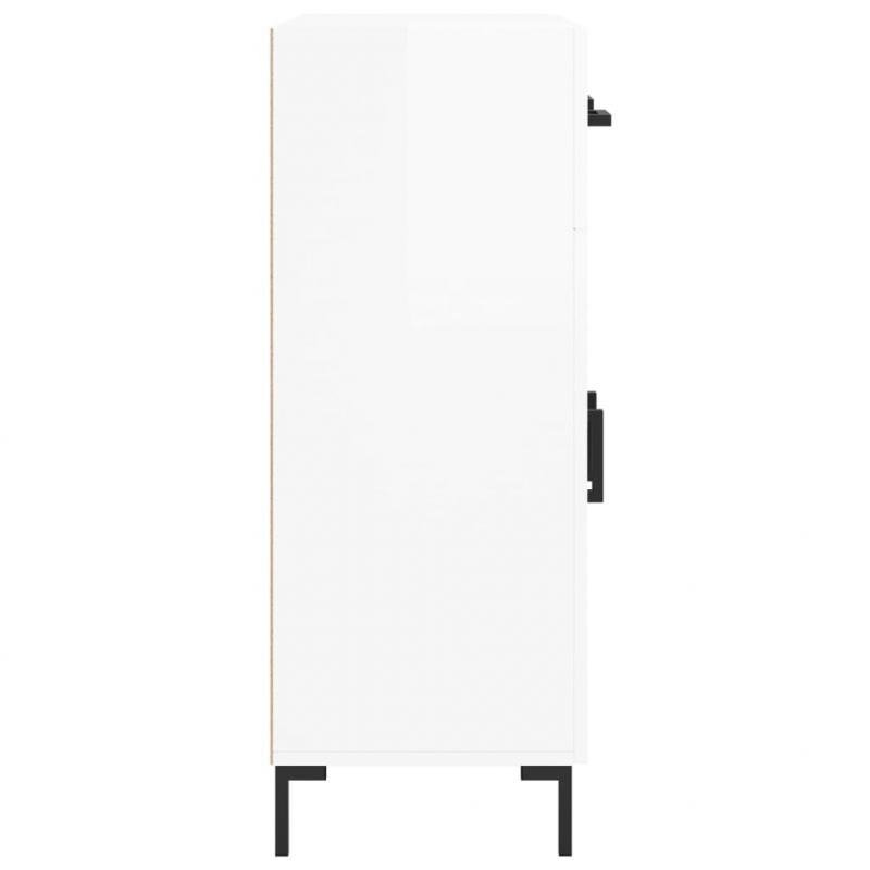 Sideboard Hochglanz-Weiß 69,5x34x90 cm Holzwerkstoff