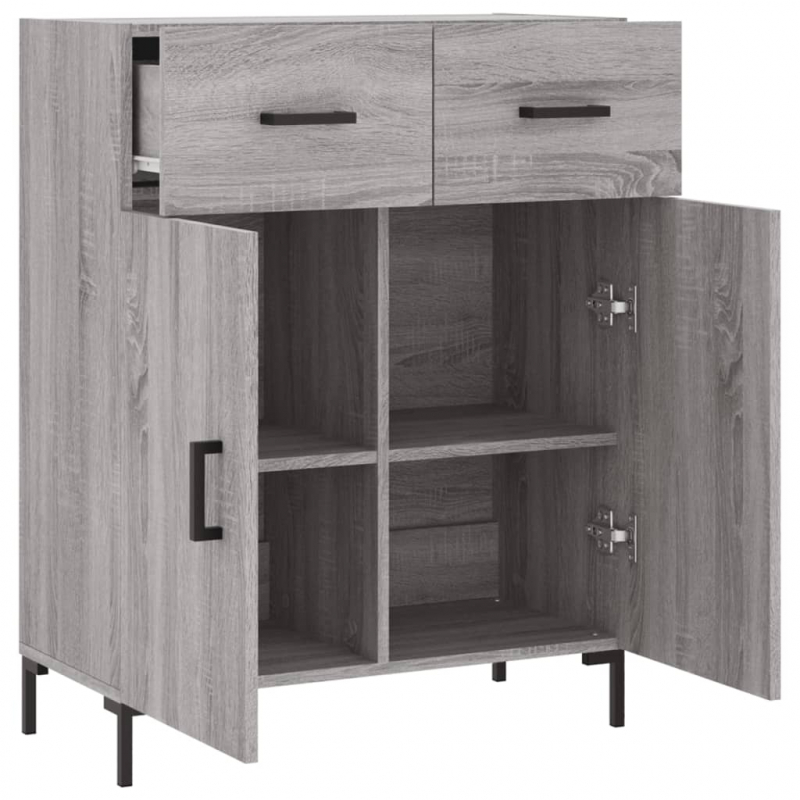 Sideboard Grau Sonoma 69,5x34x90 cm Holzwerkstoff