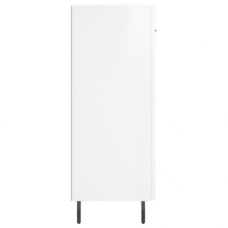 Sideboard Hochglanz-Weiß 69,5x34x90 cm Holzwerkstoff