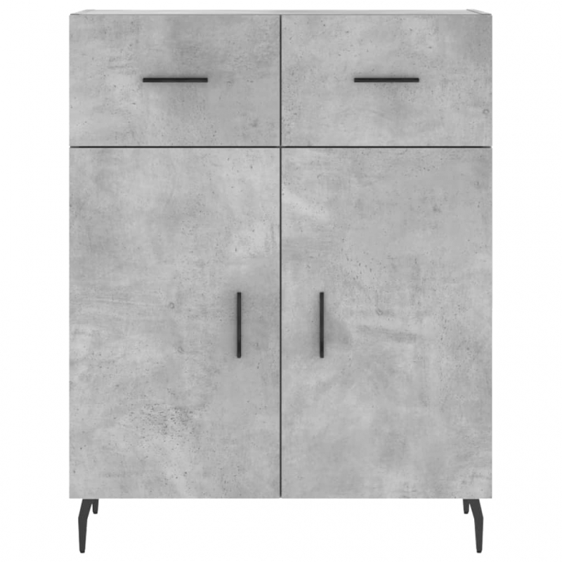 Sideboard Betongrau 69,5x34x90 cm Holzwerkstoff