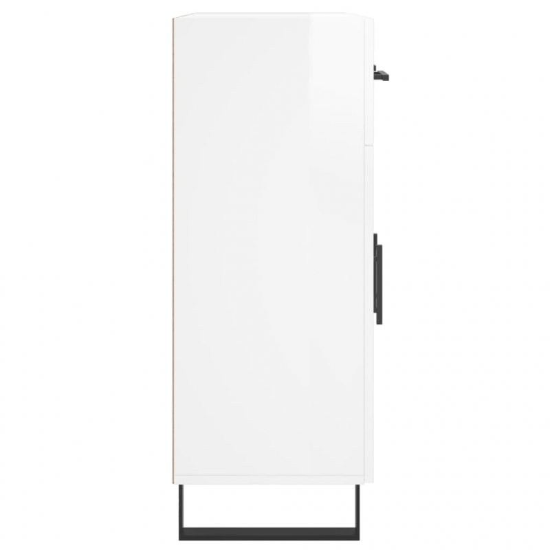 Sideboard Hochglanz-Weiß 69,5x34x90 cm Holzwerkstoff