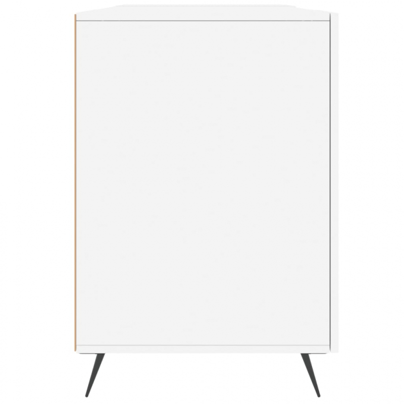 Schreibtisch Weiß 140x50x75 cm Holzwerkstoff