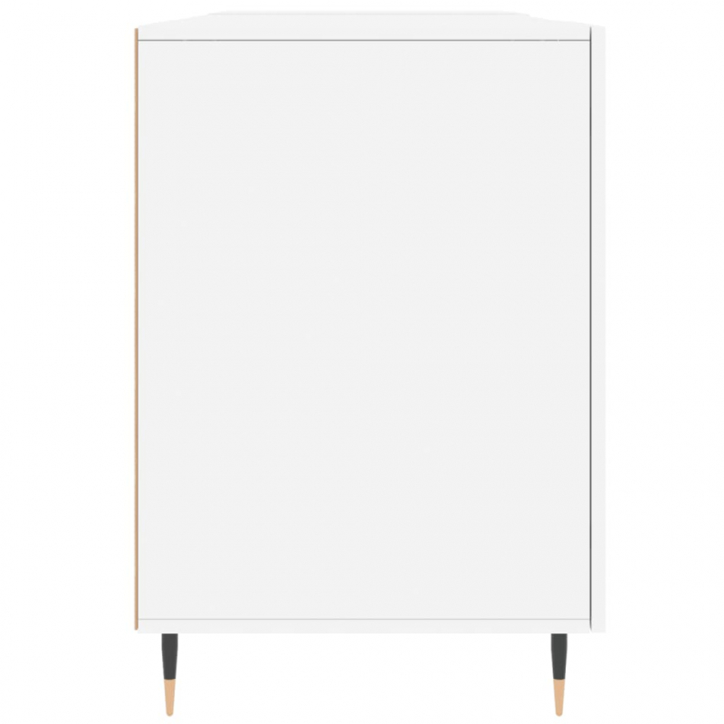 Schreibtisch Weiß 140x50x75 cm Holzwerkstoff