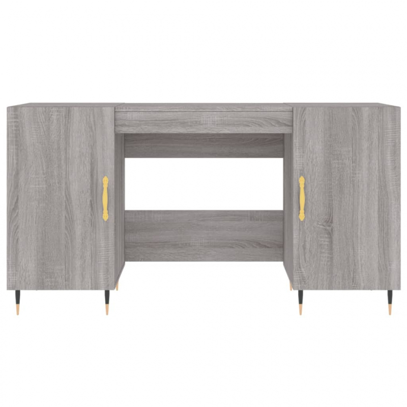Schreibtisch Grau Sonoma 140x50x75 cm Holzwerkstoff