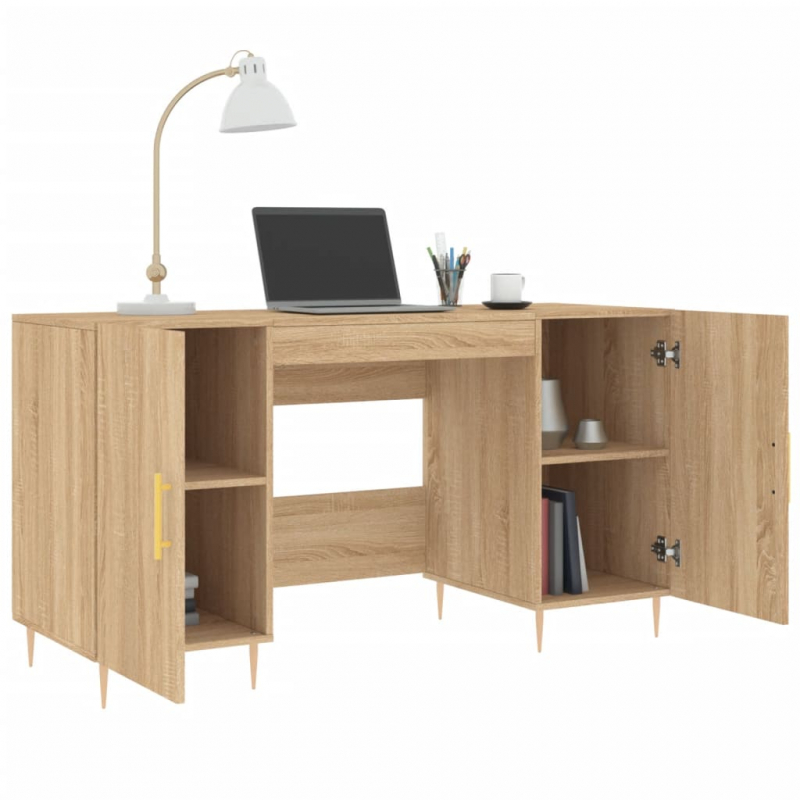 Schreibtisch Sonoma-Eiche 140x50x75 cm Holzwerkstoff