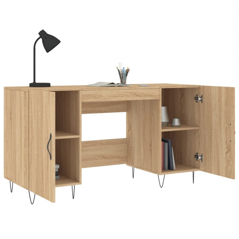 Schreibtisch Sonoma-Eiche 140x50x75 cm Holzwerkstoff